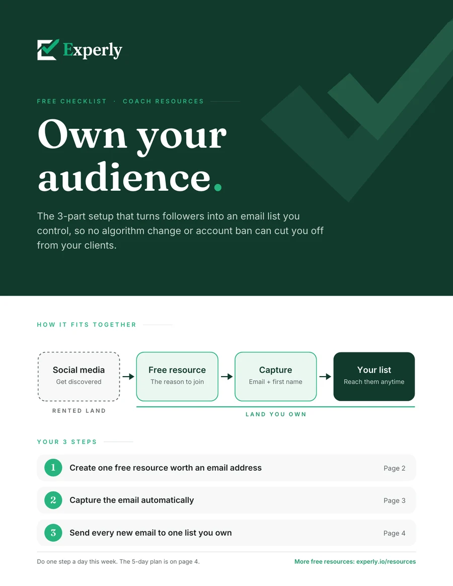 Own Your Audience cover