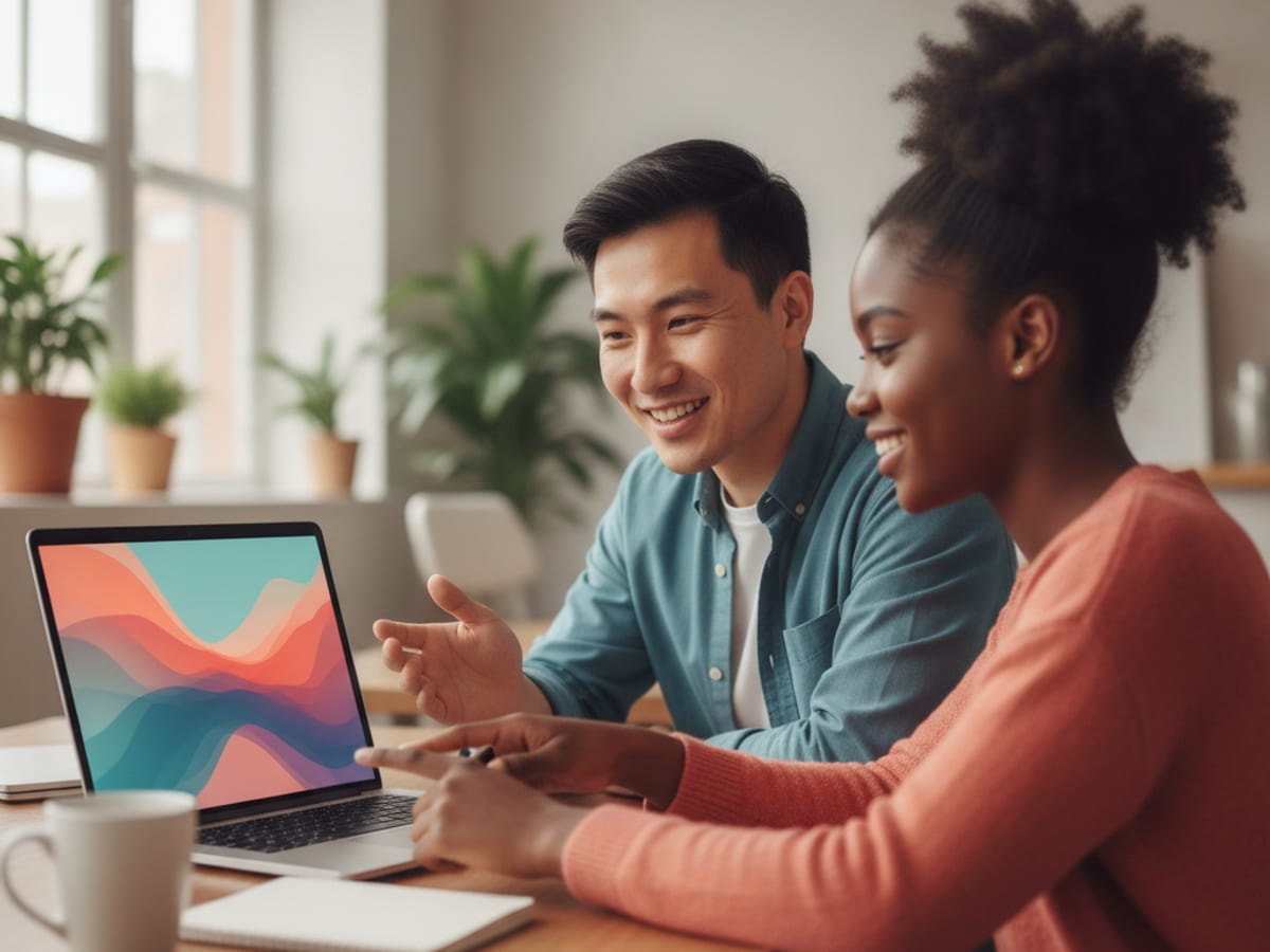 Mentor and junior developer working together
