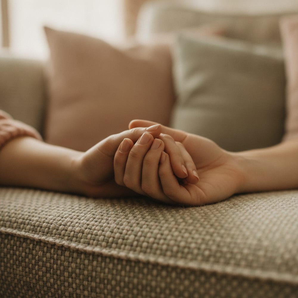 A hopeful, supported moment together
